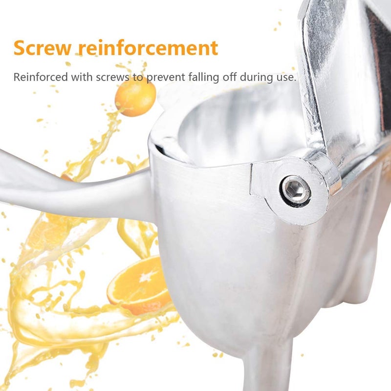 CLEABANKE Manual Fruit Press Juicer, Heavy Duty Single Press Lemon Squeezer Premium Quality Metal Aluminum Alloy Hand Juicer Fruit Squeezer for Lemon, Orange, Grape1 Pack - Image 5